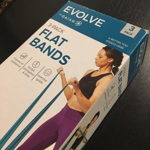 ⭐️3/$15 Evolve Gaiam 3-pk stretch bands, workouts